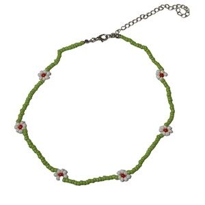 Beaded flower necklace